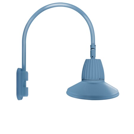Rab GOOSENECK STYLE5 26W WARM LED 15" STRAIGHT SHADE LBLUE GN5LED26YSTLB